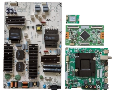 75R6E3 Hisense TV Repair Parts Kit, 274590 Main Board, 267224 Power Supply, 267064 T-Con, 1196330 Wifi, 75R6E3