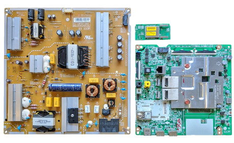 75UN8570AUD LG TV Repair Parts kit, EBT66514201 Main Board, EAY65769201 Power Supply, EAT64454803 Wifi, BUSWLKR, 75UN8570AUD