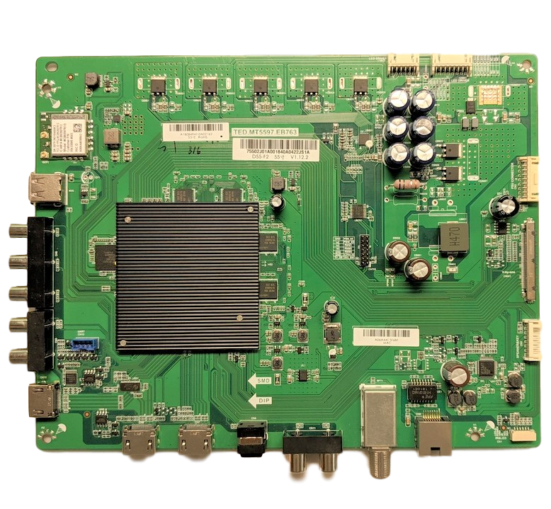 791.02J10.A001 Vizio Main Board, 755.02J01.A0001, 75502J01A001, TED.MT5597.EB763, 75502J010003, D55-D2, D55-F2