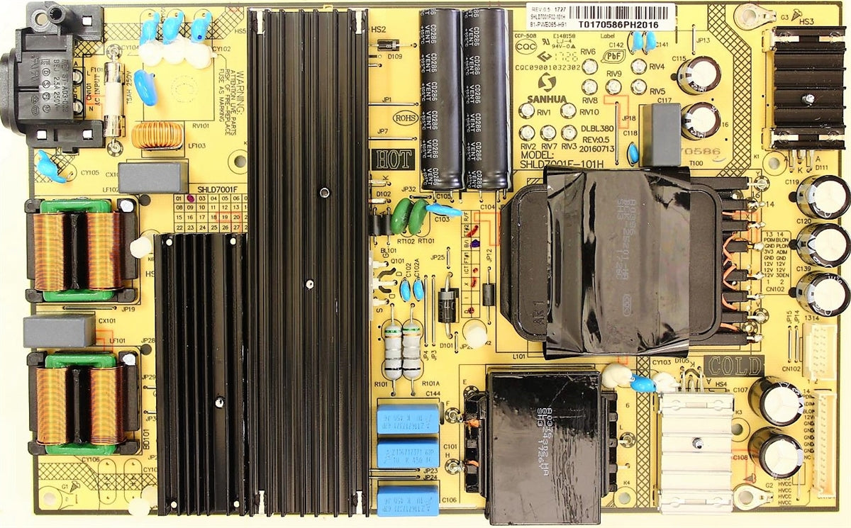 waysページ 81-PWE065-H91 TCL Power Supply, SHLD7001F-101H, SHLD7001F, 65S405