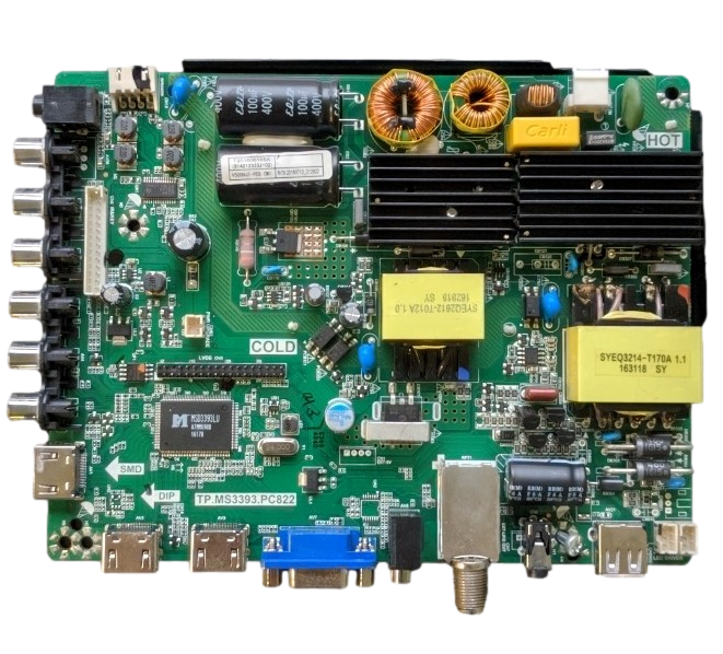 8142123332102 Proscan Main Board, TP.MS3393.PC822, B16075388, V500HJ1-PE8, PLDED5069-B