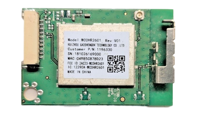 850174605 Element Wifi Board, 850174605, WC0HR2601, E4SC5018RKU, E4S4018RKU, E4SC4018RKU, RTRU6527-US, RTR4060-C-US