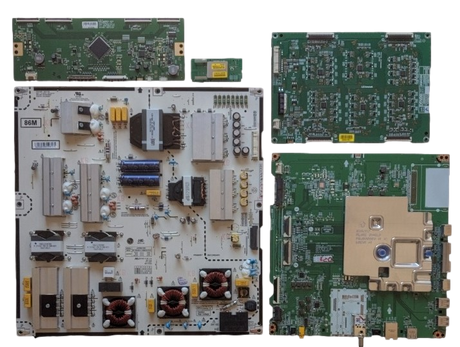 86NANO90UNA LG TV Repair Parts Kit, 86NANO91ANA, 86NANO90UNA,EBT66457001 Main Board, EAY65169951 Power Supply,  EBR89830601 LED Driver, 6871L-6102A T-Con, EAT64454803 Wifi, 86NANO90UNA.BUSWLJR, 86NANO091ANA.BUSWLJR