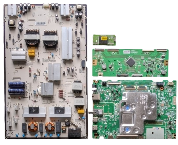 86UP8770PUA LG TV Repair Parts Kit, EBT66699001 Main Board, EAY65895552 Power Supply, 6871L-6102D T-Con, EAT65167004 Wifi, 86UP8770PUA