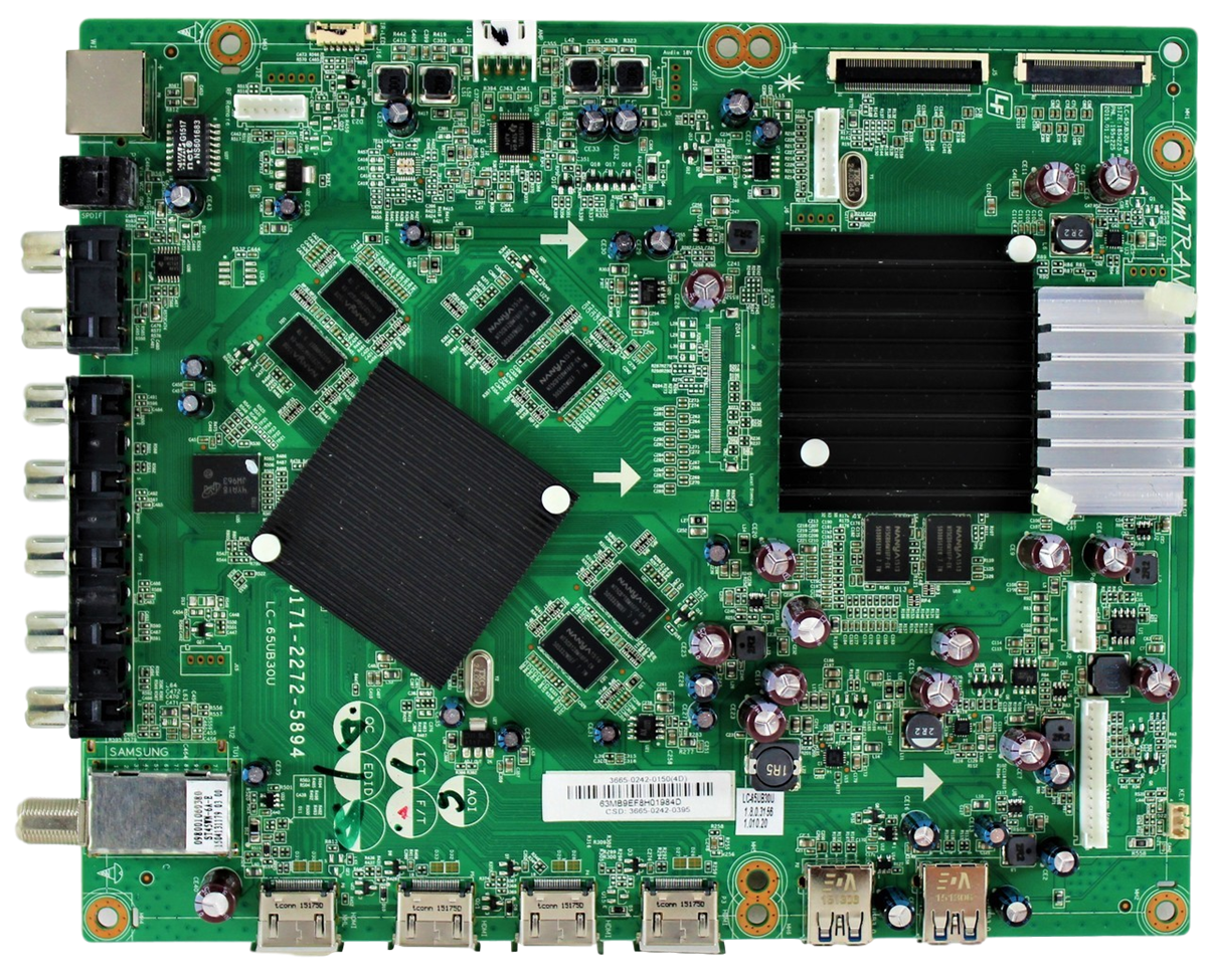 9LE366502420395 Sharp Main Board, 3655-0242-0150, 0171-2272-5894, LC-65UB30U