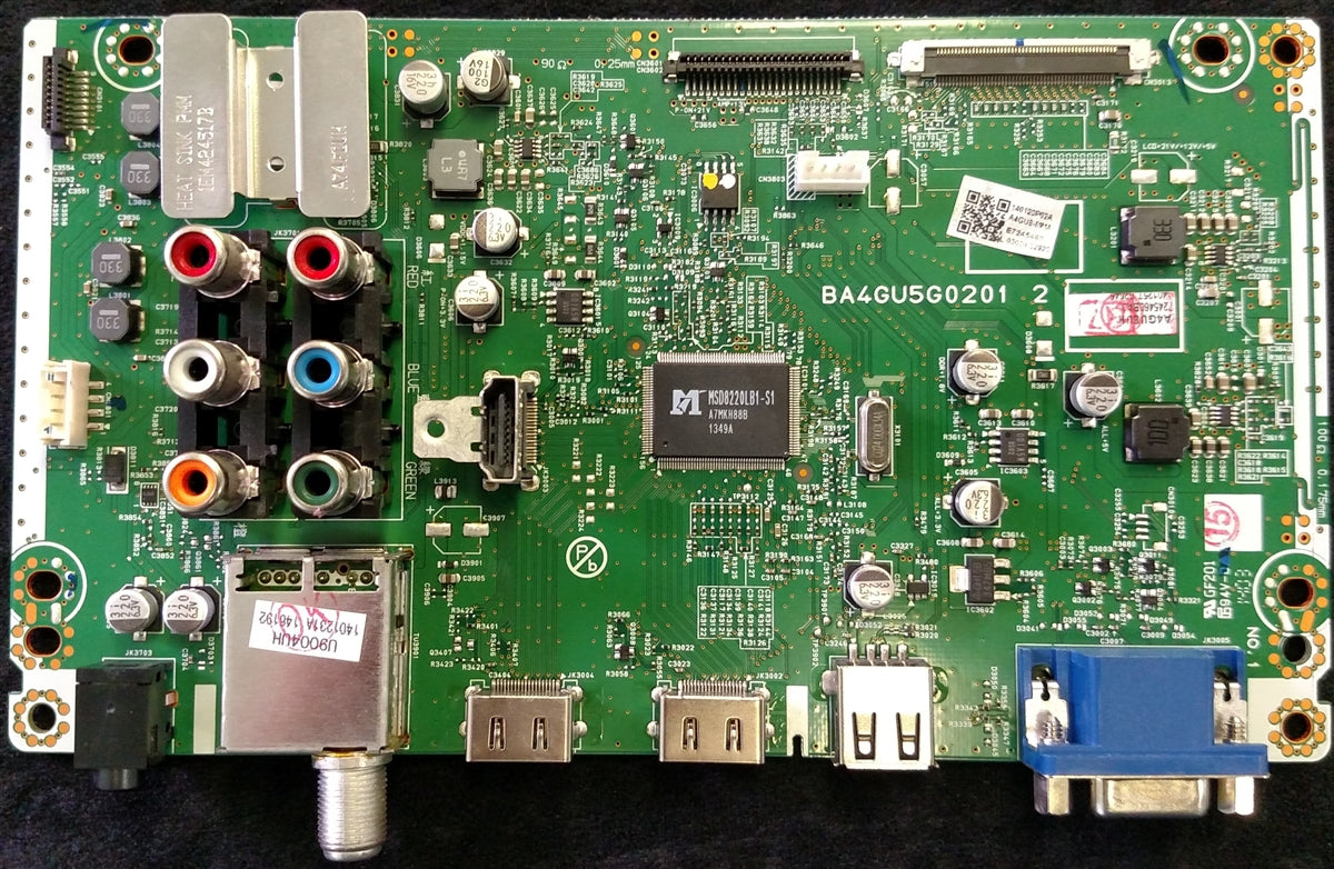 A4GU6MMA-001 Magnavox Main Board, BA4GU5G02012 2, 7245460, 50ME314V/F7