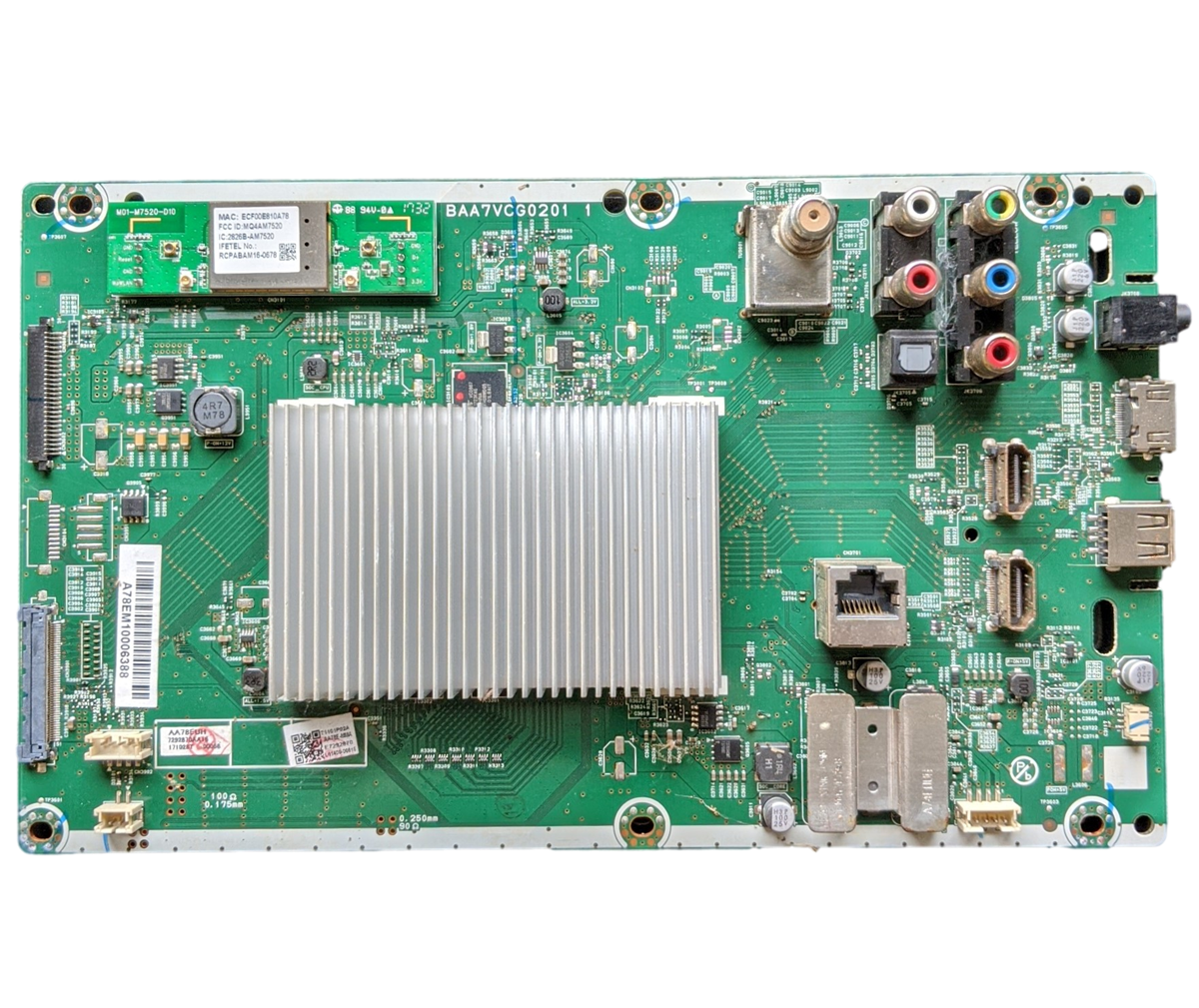 AA78EMMA-001 Philips Main Board, BAA7VCG0201 1, AA78EUH, AA78E-MMA, 65PFL5602/F7A