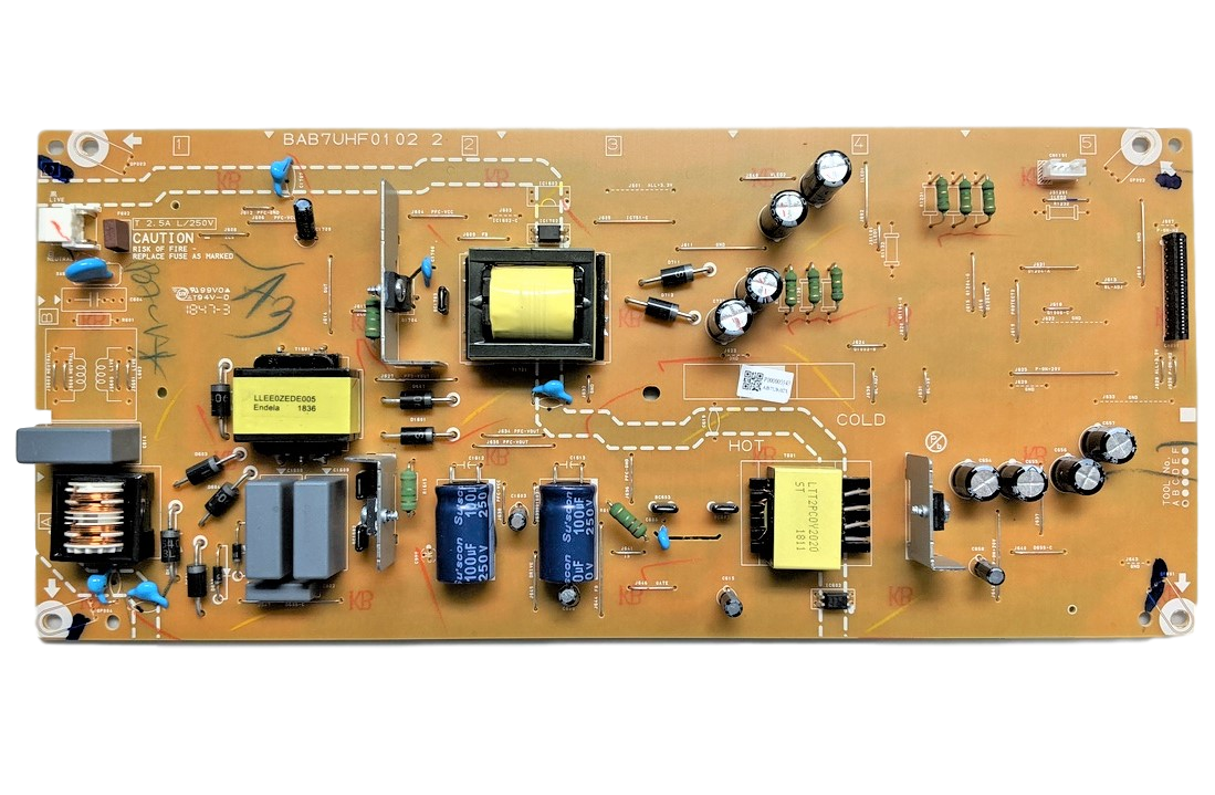 AB7UK021-001 Philips Power Supply, BAB7UHF01 02 2, P000000343, AB7UK021, 50PFL6502/F7