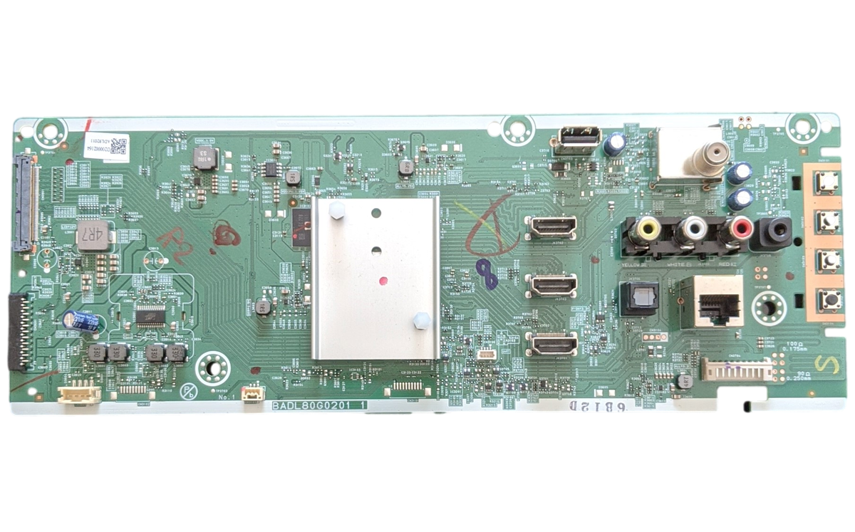 ADL91MAV001 Philips Main Board, ADL92011, BADL80G0201 1, 6B12D, 75PFL4756/F7