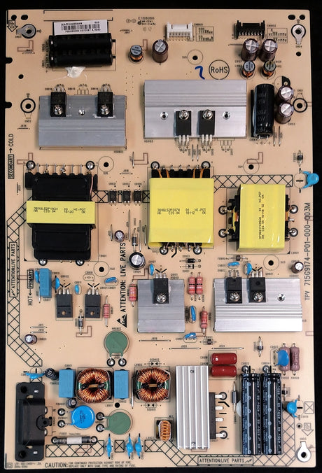 ADTVH4020AAW VIZIO POWER SUPPLY, 715G9174-P01-000-003M, (X)ADTVH4020AAW, D65-F1, D65-F1 LTCWWSKU, PQ65-F1