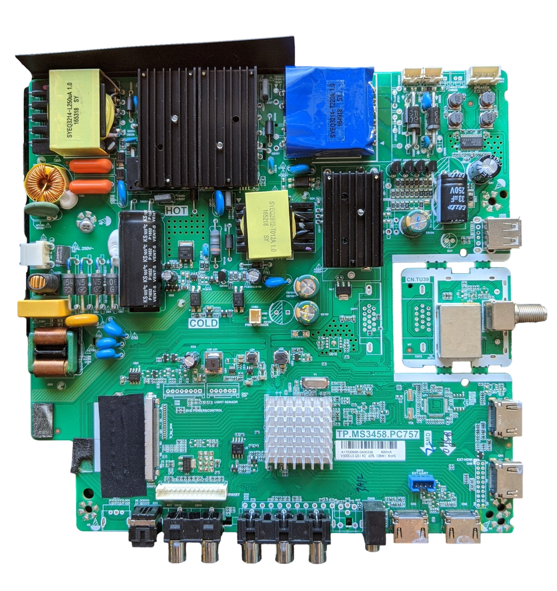 AE0010878 Proscan Main/ Power Board, TP.MS3458.PC757, A17030695, PLDED5035-A