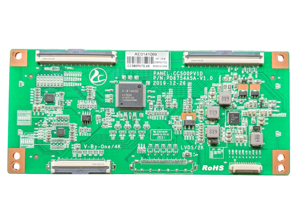 AE0141069 RCA T-Con, CC580PV7D.4K, PD6754A5A-V1.0, RTU5820