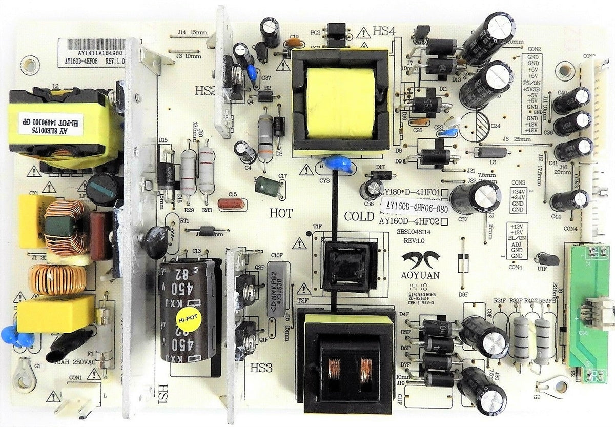 AY160D-4HF06 Sceptre TV Module, power supply board, AY160D-4HF06-080, X505BV-FMDR