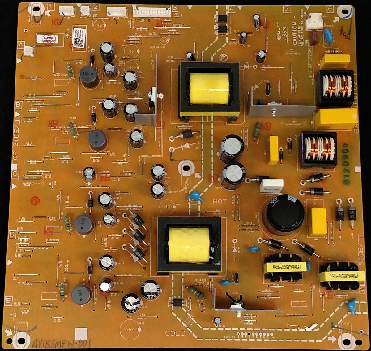 AY1RSMPW-001 Philips Power Supply, BA51RJF0102 1, AY1R3MPW, AY1R3-MPW, 55PFL5402/F7, 55PFL5402/F7F, 55PFL5402/F7A, 55PFL5402/F7C