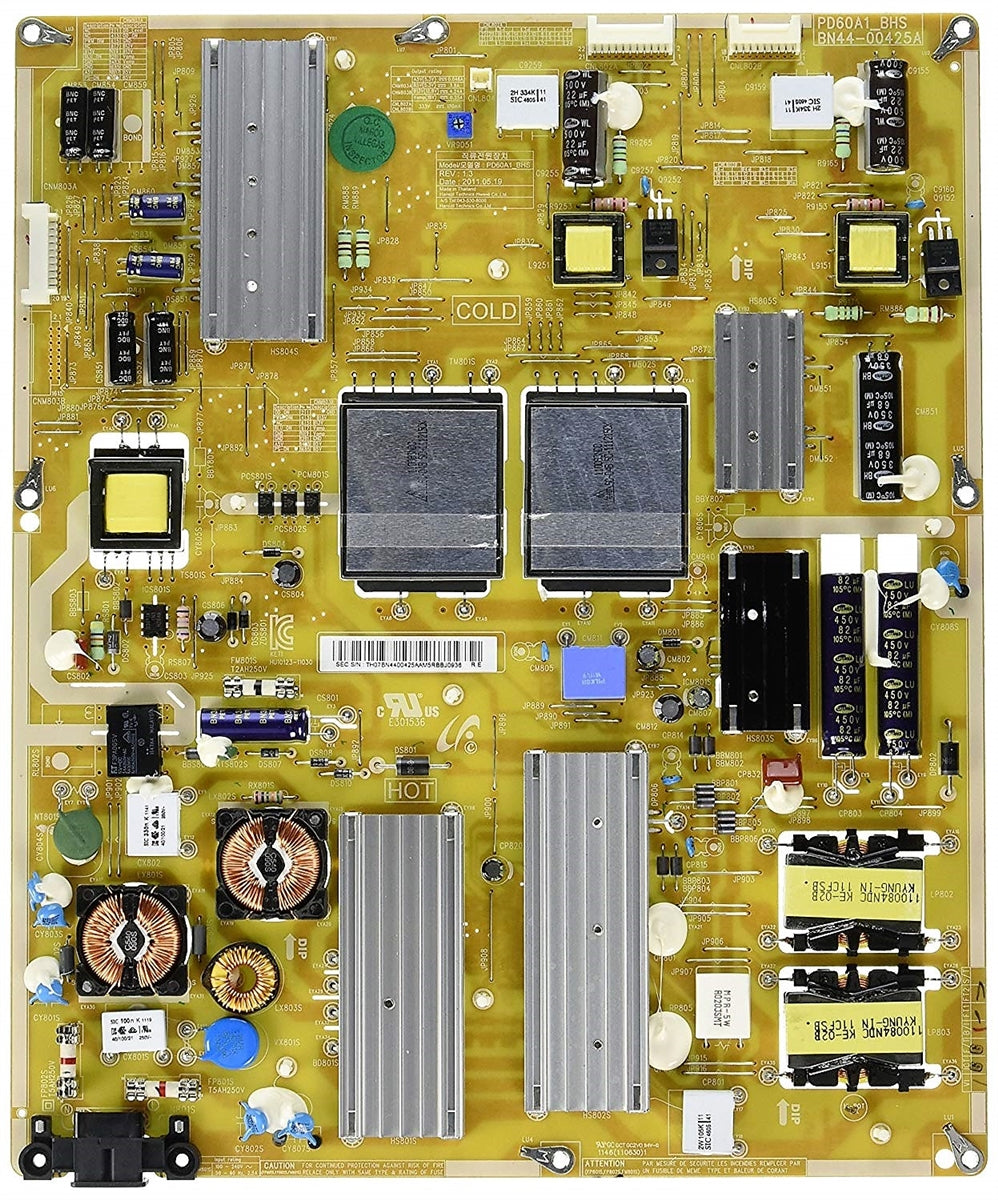 BN44-00425A Samsung TV Module, power supply, PD60A1_BHS, UN60D6400UFXZA, UN60D7000VFXZA, UN60D6500VFXZA, UN60D6000SFXZA, UN60D6420UFXZA, UN60D7050VFXZA, UN60D6450UFXZA