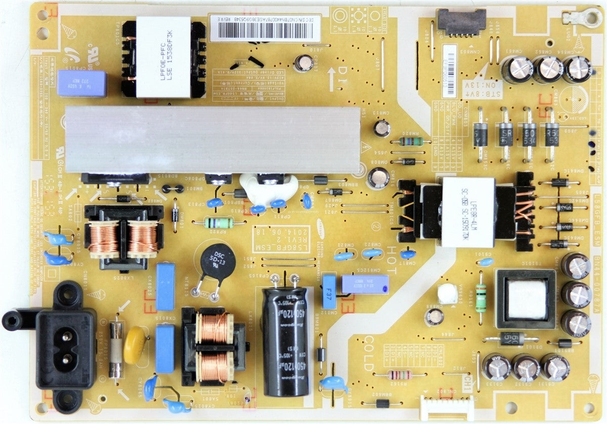 BN44-00787A Samsung Power Supply, PSLF161G06A, L58GFB_ESM, UN58J5190AFXZA, UN58H5202AFXZA, UN58H5005AFXZA, UN58J5190BFXZA BN44-00787A Samsung Power Supply, PSLF161G06A, L58GFB_ESM, UN58J5190AFXZA, UN58H5202AFXZA, UN58H5005AFXZA, UN58J5190BFXZA