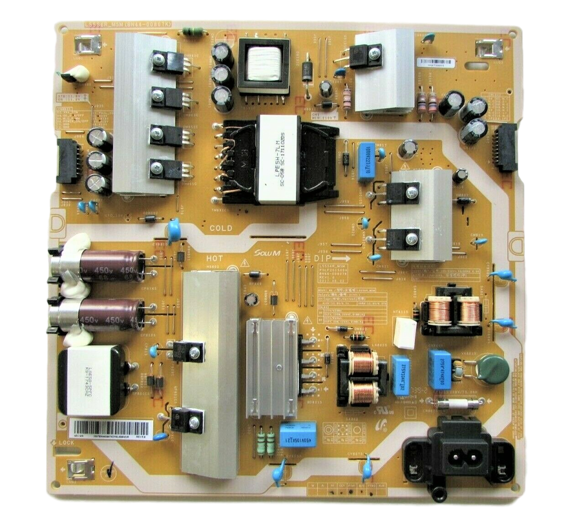 BN44-00807K Samsung Power Supply, L55S6R_MSM, PSLF201S09A, UN55MU630DFXZA, UN55MU6300FXZC, UN50MU6300FXZA, UN50MU630DFXZA, UN55MU6071FXZA, UN55MU6290FXZA, UN50MU6300FXZC, UN55MU6290FXZC, UN55MU6300FXZA