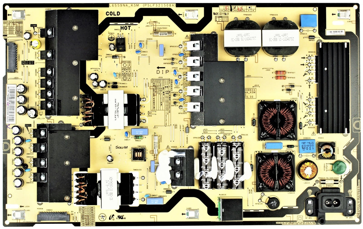 BN44-00892A Samsung Power Supply, 4K SUHD, L65S9NA_KSM, PSLF321508A, UN65KS9800FXZA, UN65KS9800FXZA FA01