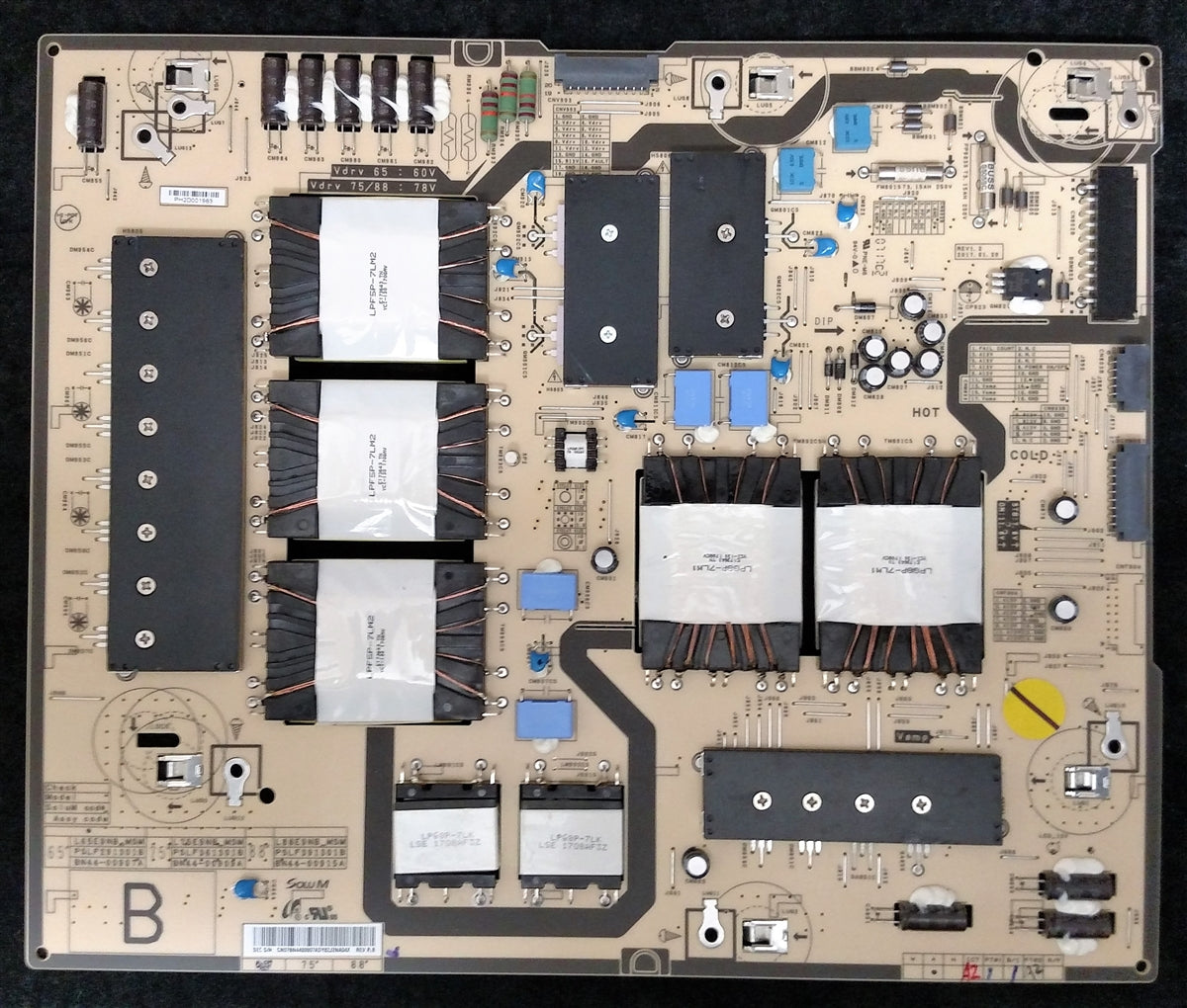 BN44-00907A Samsung Power Supply, L65E9NB_MSM, PSLF291301B, QN65Q9FAMFXZA