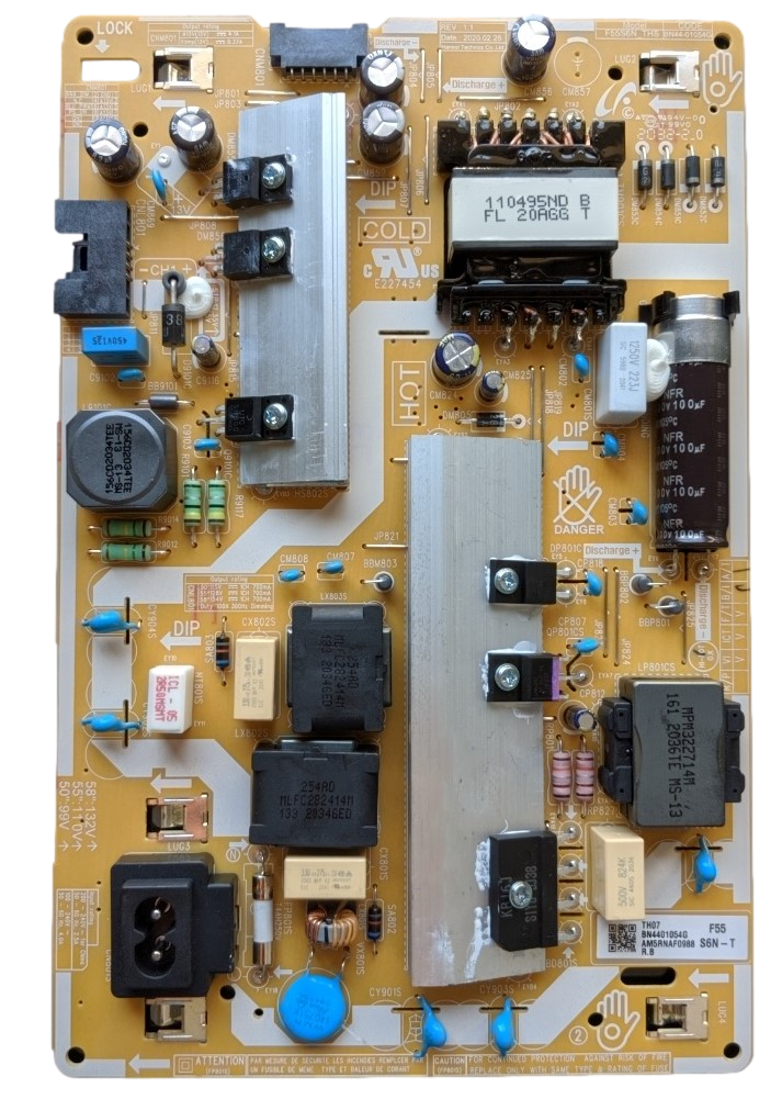 BN44-01054G Samsung Power Supply, F55S6N-THS, QE55T, LH50QETELGCXG0, LH55QETELGCXGO