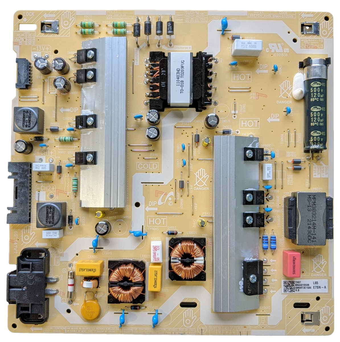 BN44-01059B Samsung Power Supply, BN4401059B, L65E7SN_AHS, QN65LS01BAFXZA