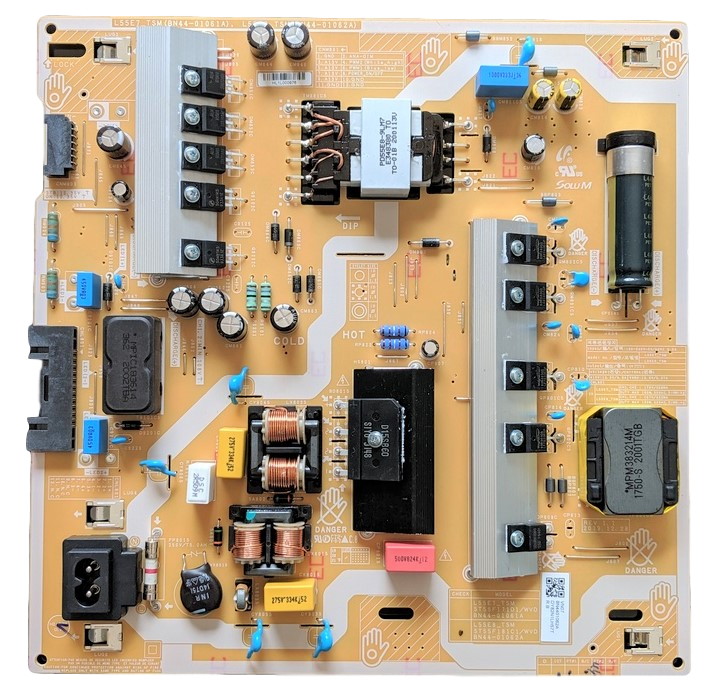 BN44-01062A Samsung Power Supply, BN44-01062A, L55E8 TSM, ST55F181C1/WVD, QN55Q70TAFXZA FB03, QN55Q7DTAFXZA FF02, QN55Q60TAFXZA