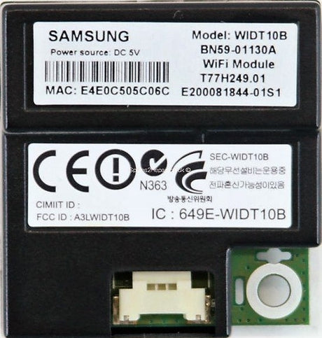 BN59-01130A Samsung TV Module, Wi-Fi network board, UN46D7000LFXZA, PN59D6500DF, UN55D6900WFXZA, PN64D8000FFXZA, UN55D6500VFXZA, UN55D8000YFXZA, UN60D8000YFXZA, UN65D8000XFXZA