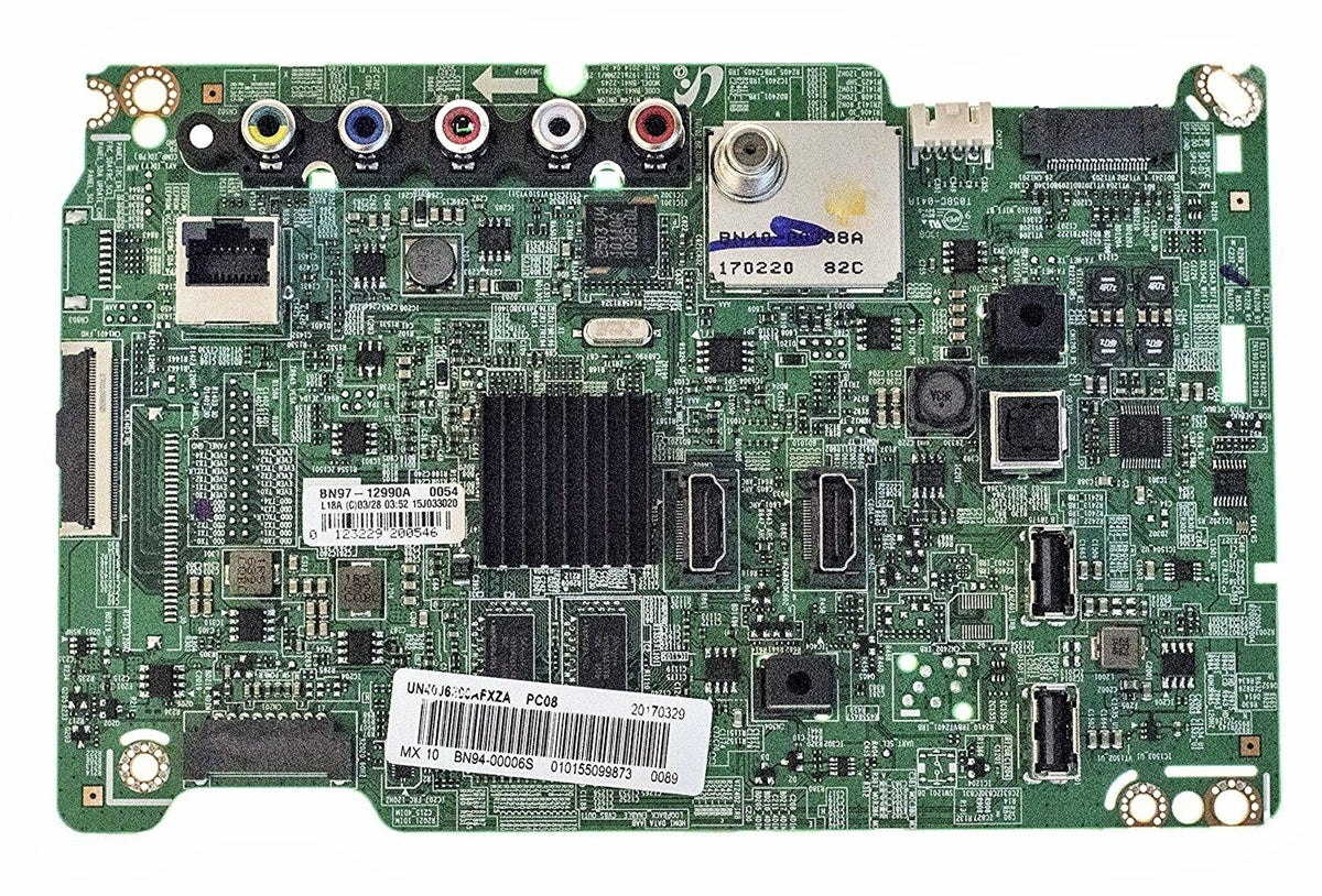 BN94-00006S Samsung Main Board, BN97-12990A, BN41-02295A, UN40J6200AFXZA