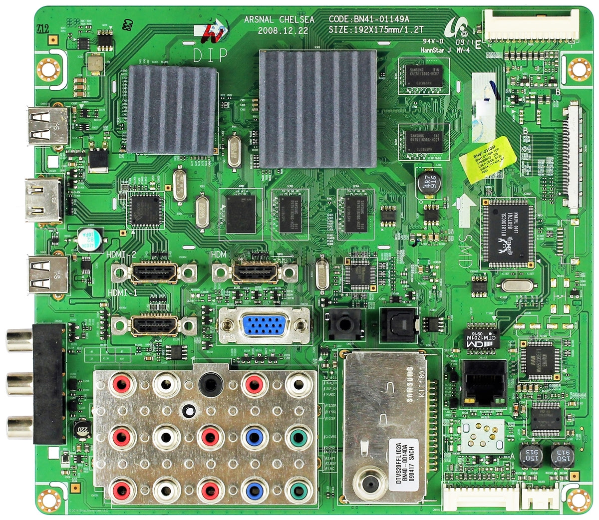 BN94-02597R Samsung TV Module, Main Board, BN41-01149A, LN46B630N1FXZA