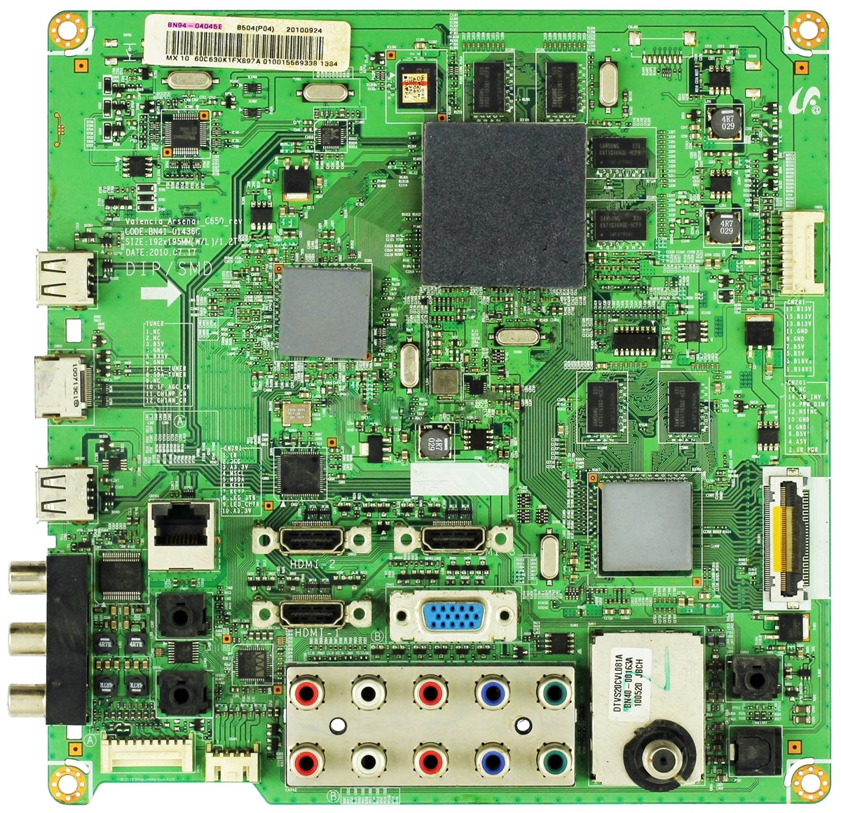 BN94-04045E Samsung TV Module, main board, BN97-04880F, BN41-01436C, LN60C630K1FXZA