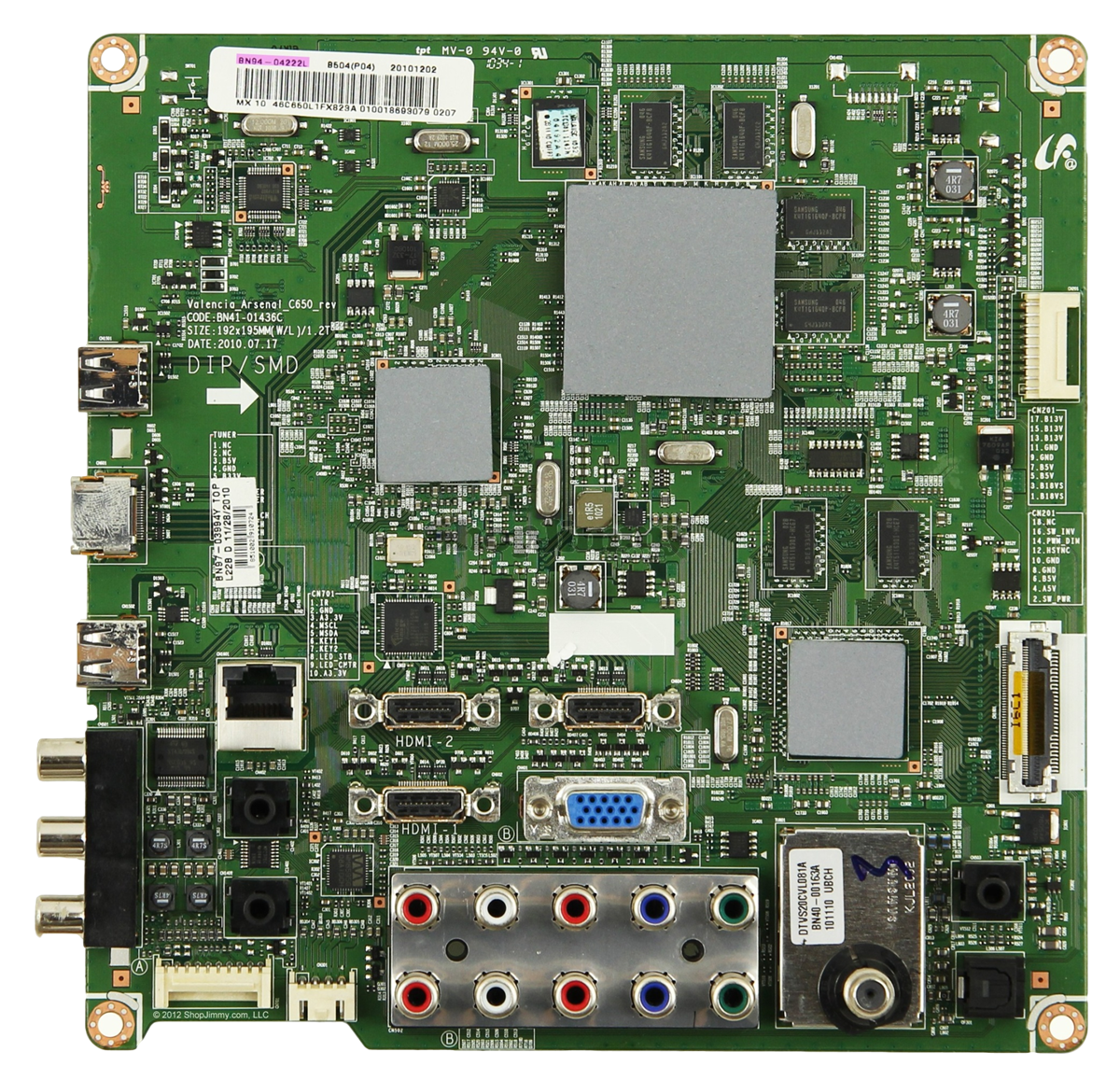 BN94-04222L Samsung Main Board, BN97-03994Y, BN41-01436C, LN46C650L1FXZA