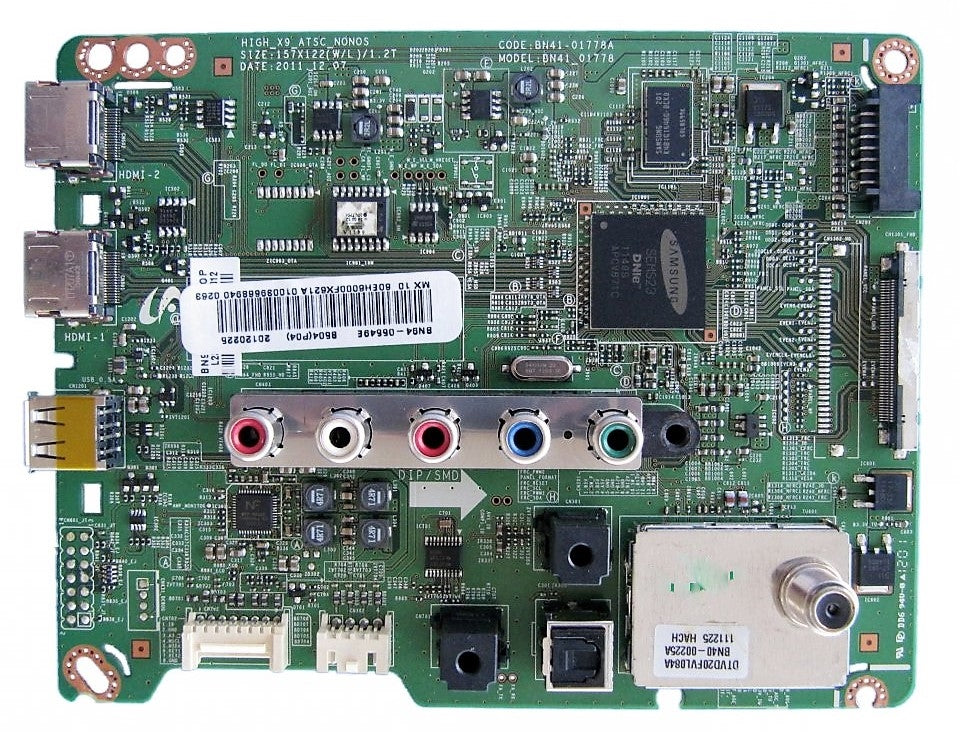 BN94-05549E Samsung TV Module, main board, BN41-01778A, BN97-06546A, UN60EH6000FXZA, UN60EH6000FXZC, UN60EH6000FXZP