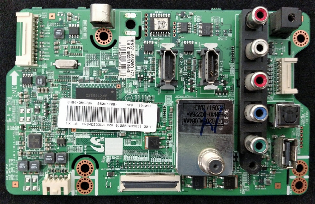 BN94-05929H Samsung Main Board, BN97-06528Q, BN41-01799B, PN64E533D2FXZA