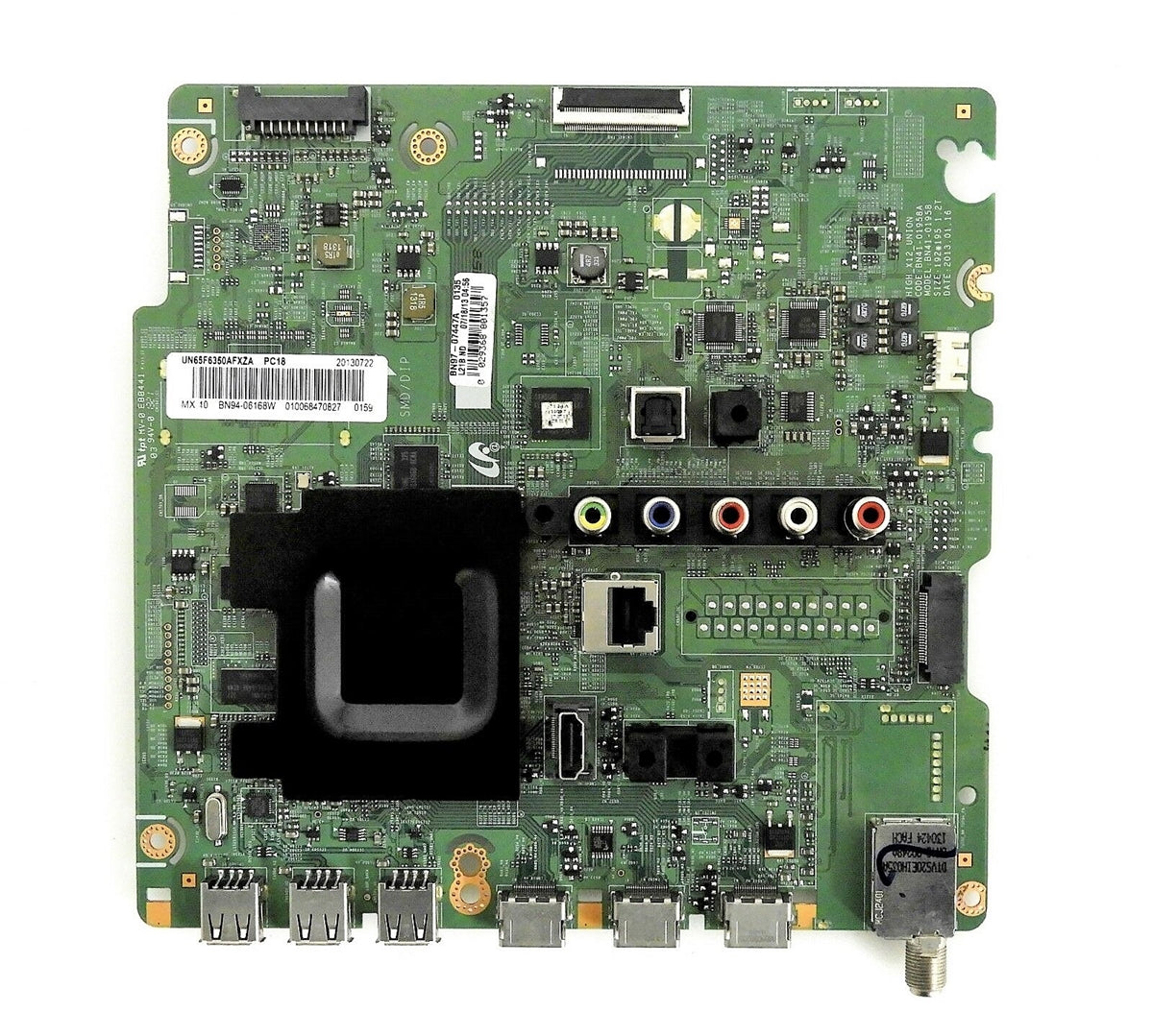 BN94-06168W Samsung Main Board, BN41-01958A, BN97-07447A, UN65F6350AFXZA