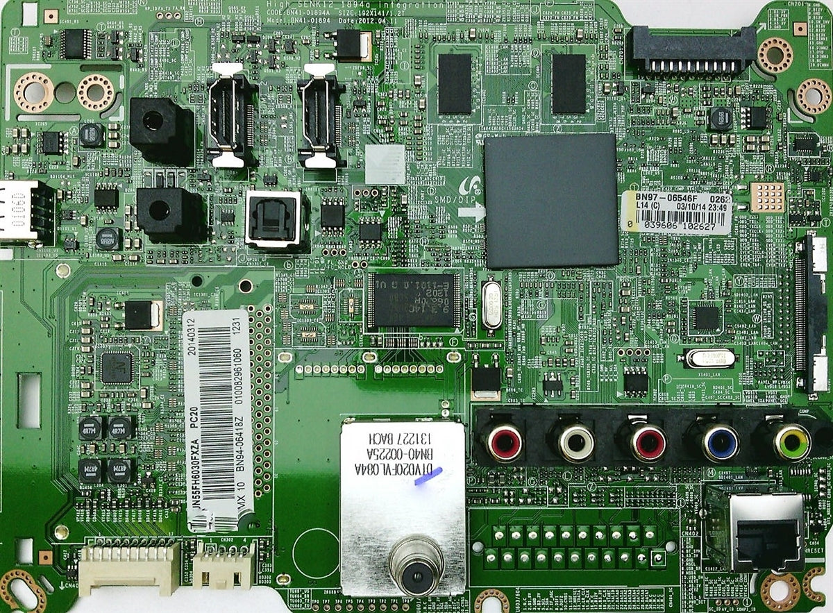 BN94-06418Z Samsung Main Board, BN97-06546F, BN41-01894A, UN55FH6030FXZA