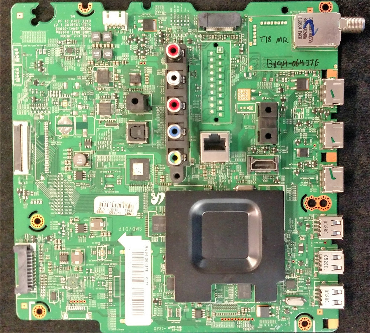 BN94-06437E Samsung Main Board Cross: BN94-06741Z, BN97-07019Q, BN41-01958A, UN75F6400AFXZA