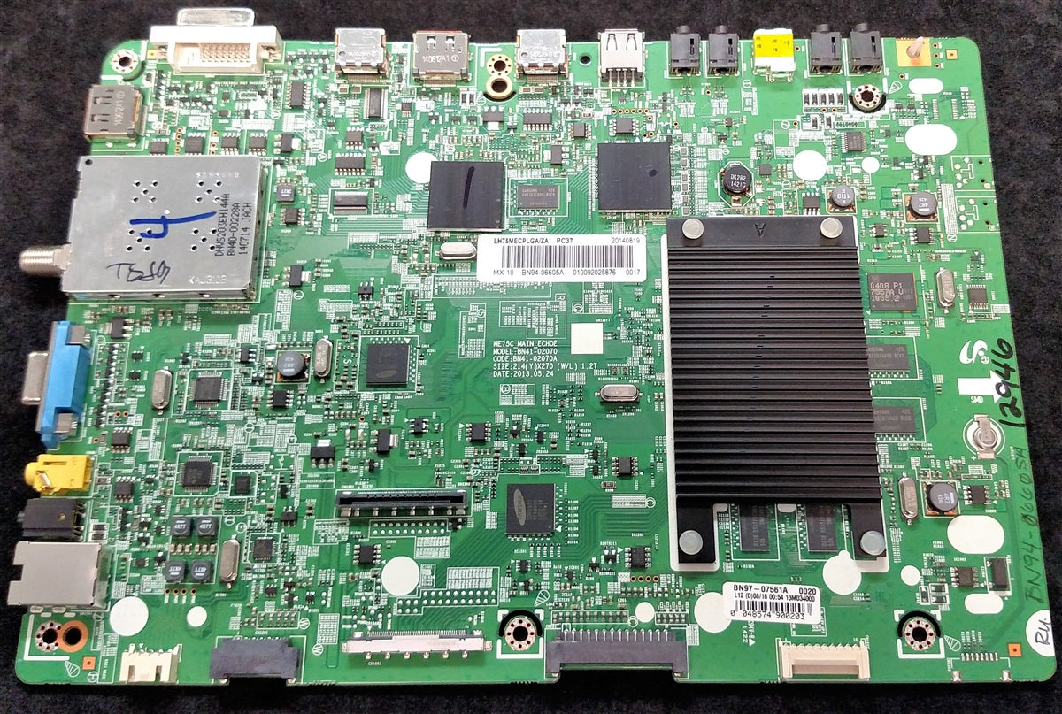 BN94-06605A Samsung Main Board, BN41-02070A, BN97-07561A, LH75MECPLGA/ZA