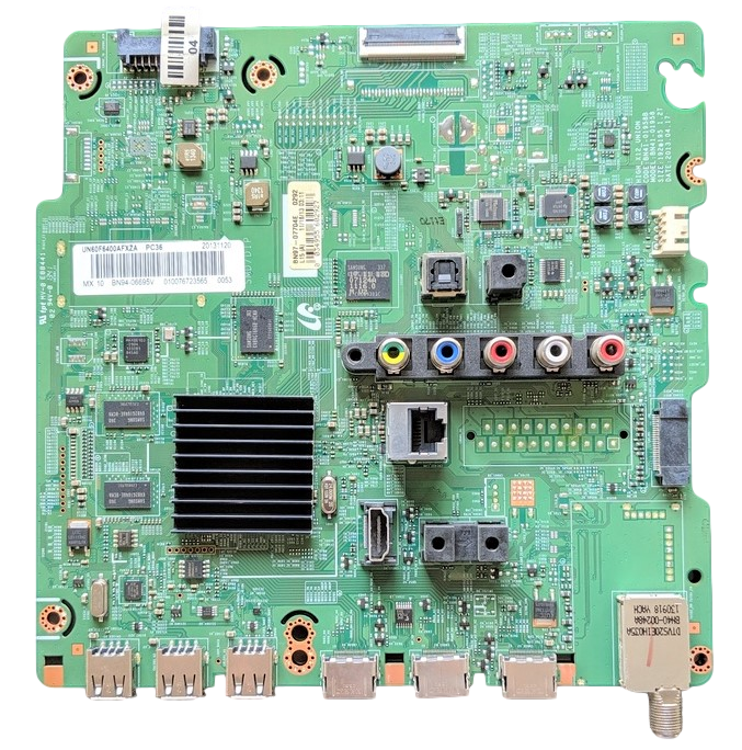 BN94-06695V Samsung Main Board, 20131120, BN97-07704E, BN41-0195B, BN40-00248A, E88441, UN60F6400AFXZA