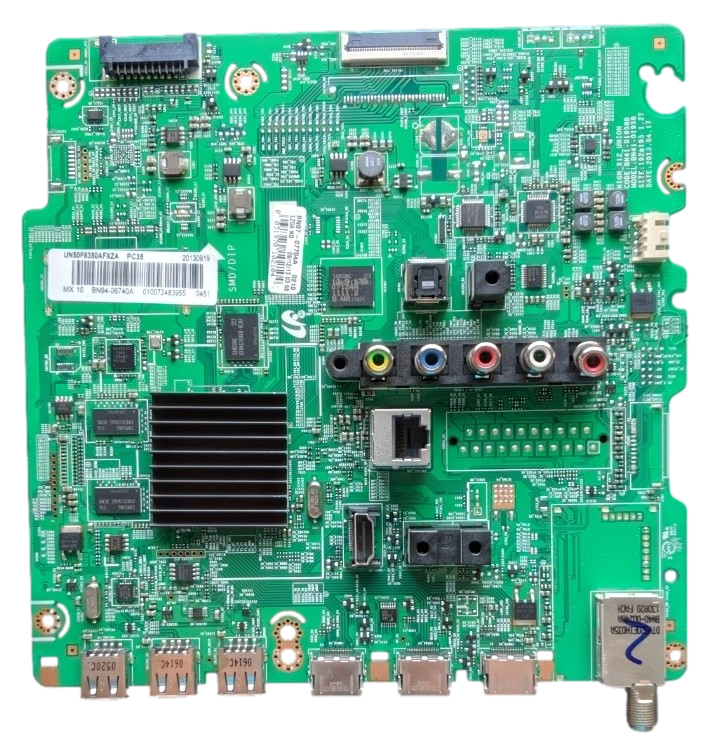 BN94-06740A Samsung Main Board,  BN97-07704A, BN41-01958B, UN50F6350AFXZA