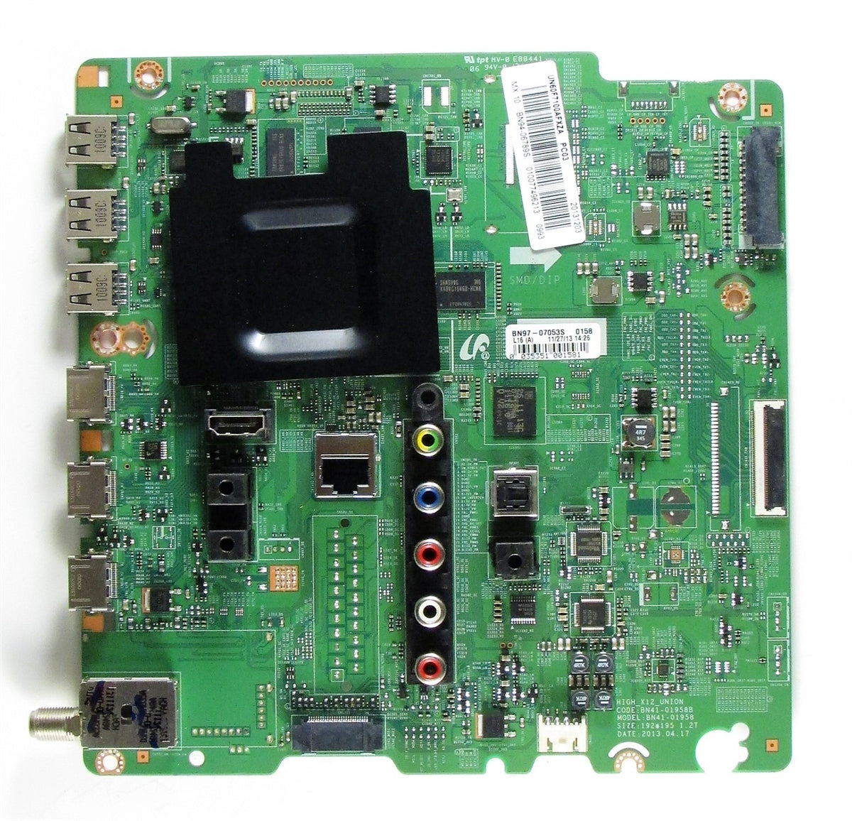 BN94-06789S Samsung TV Module, main board, BN41-01958B, BN97-070535, UN60F7100AFXZA