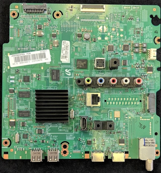 BN94-06881D Samsung Main Board, BN41-01958B, BN97-07693A, UN50F5500AFXZC, UN50F5500AFXZA NH04