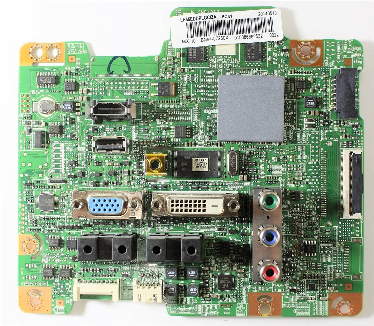 BN94-07260X Samsung Main Board, BN97-07313W,  BN41-02162A, ED55D, LH55EDDPLGC/ZA