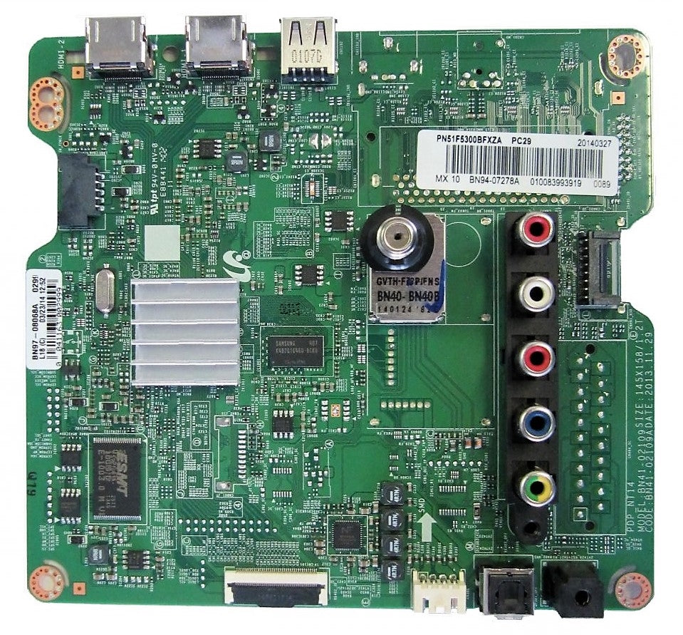 BN94-07278A Samsung Main Board, BN41-02109A, BN97-08068A, PN51F5300BFXZA