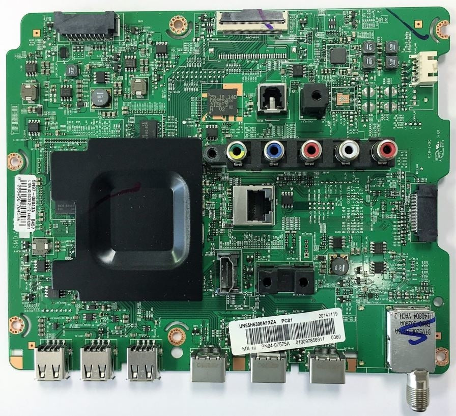 BN94-07575A Samsung Main Board, BN97-08071E, BN41-02157B, UN65H6300AFXZA