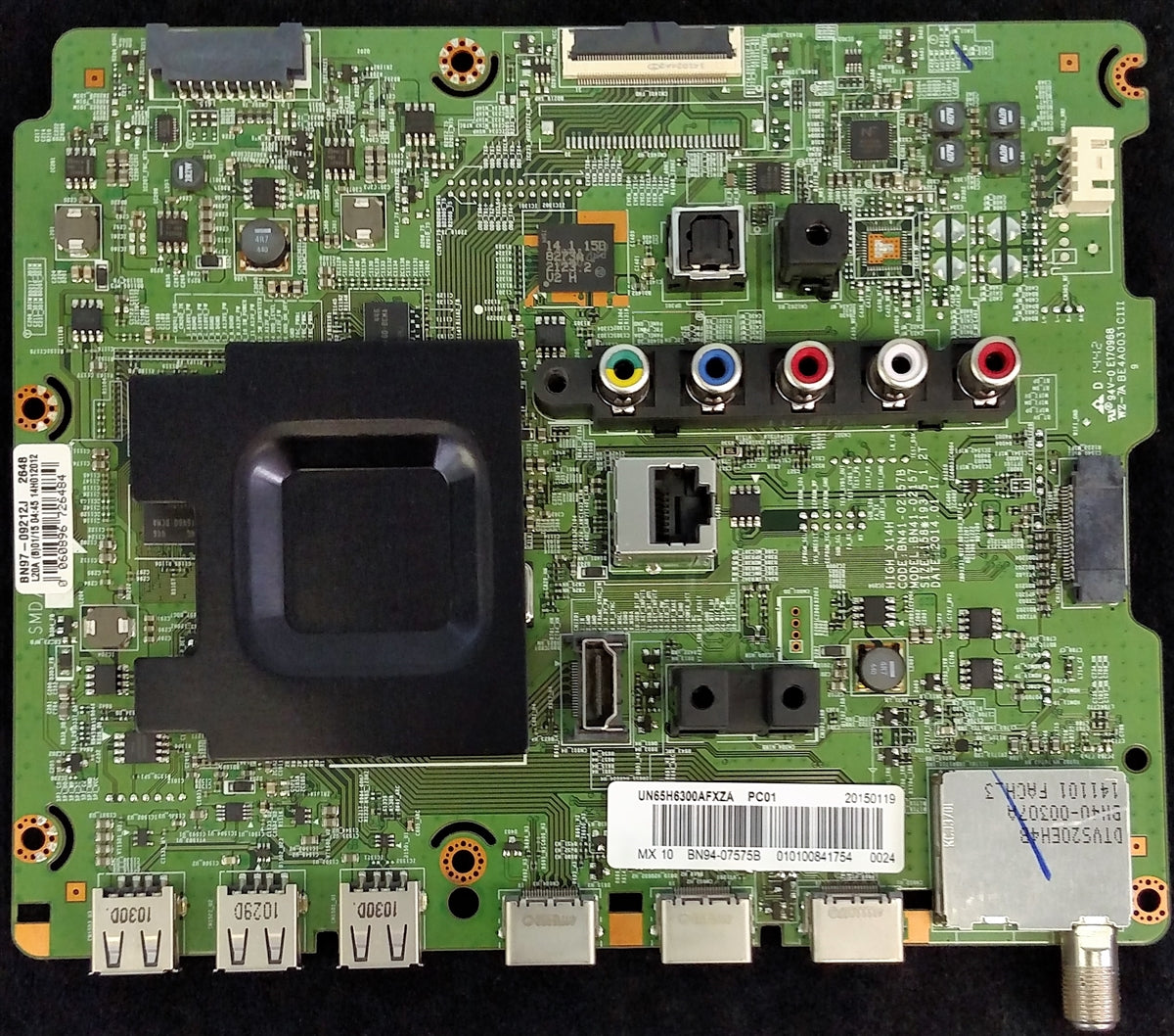 BN94-07575B Samsung Main Board, BN97-07575B, BN41-02157B, UN65H6300AFXZA AH01