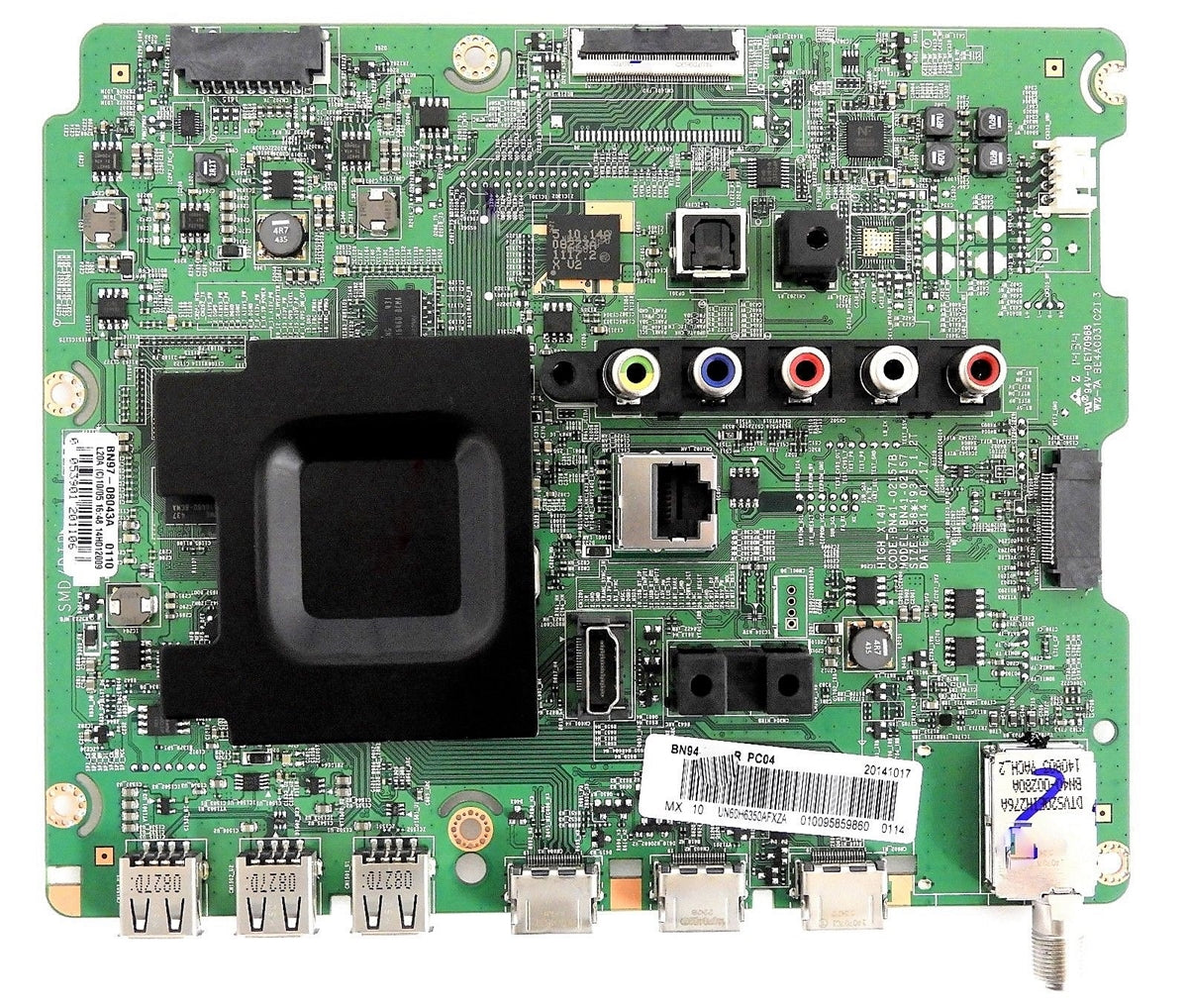 BN94-08133K Samsung Main Board, BN97-09212M, BN41-02157B, UN75H6350AFXZA, UN75H6350AFXZA TH01