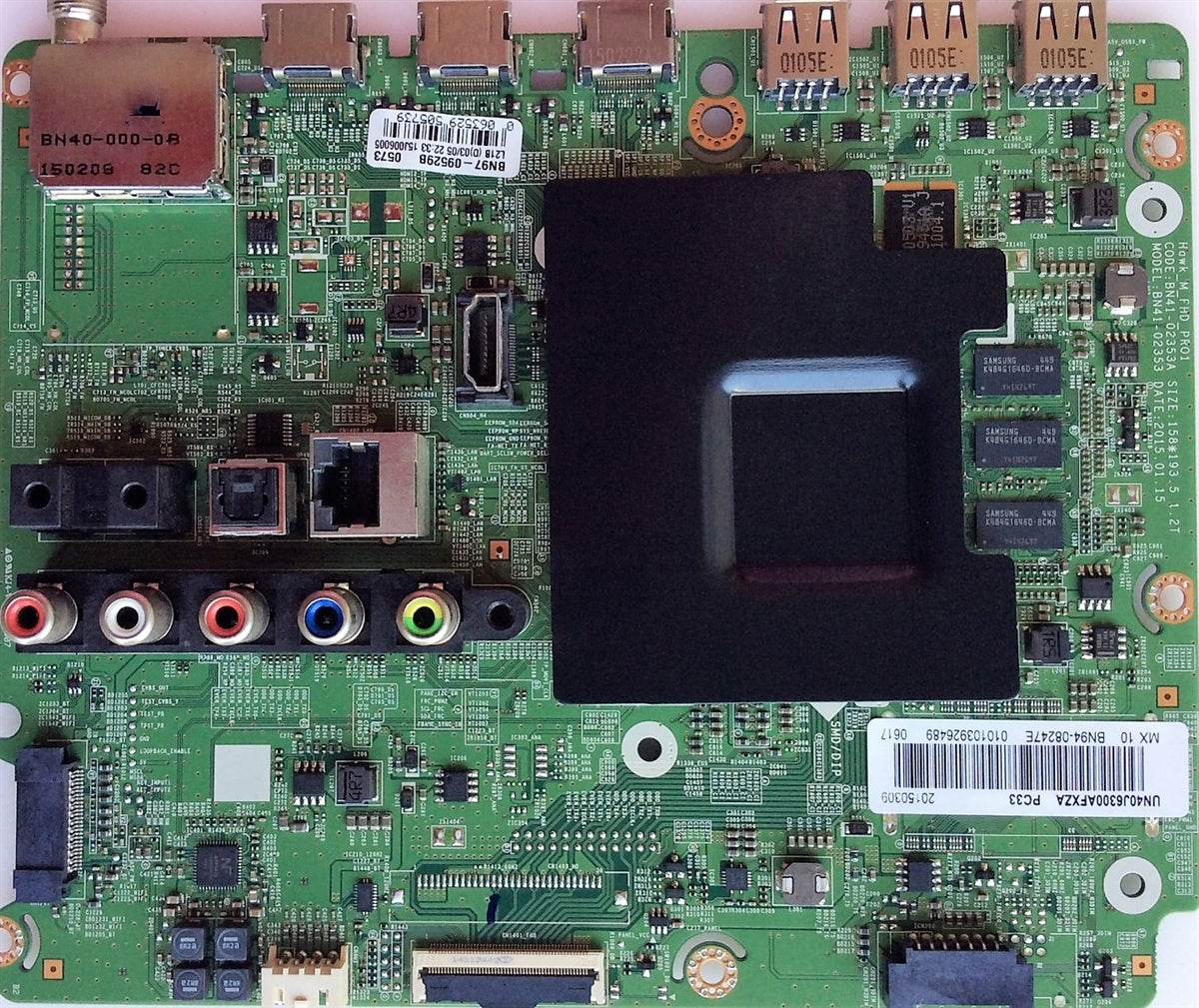 BN94-08247E Samsung Main Board, BN97-09529B, BN41-02353A, UN40J6300AFXZA, UN48J6300AFXZA