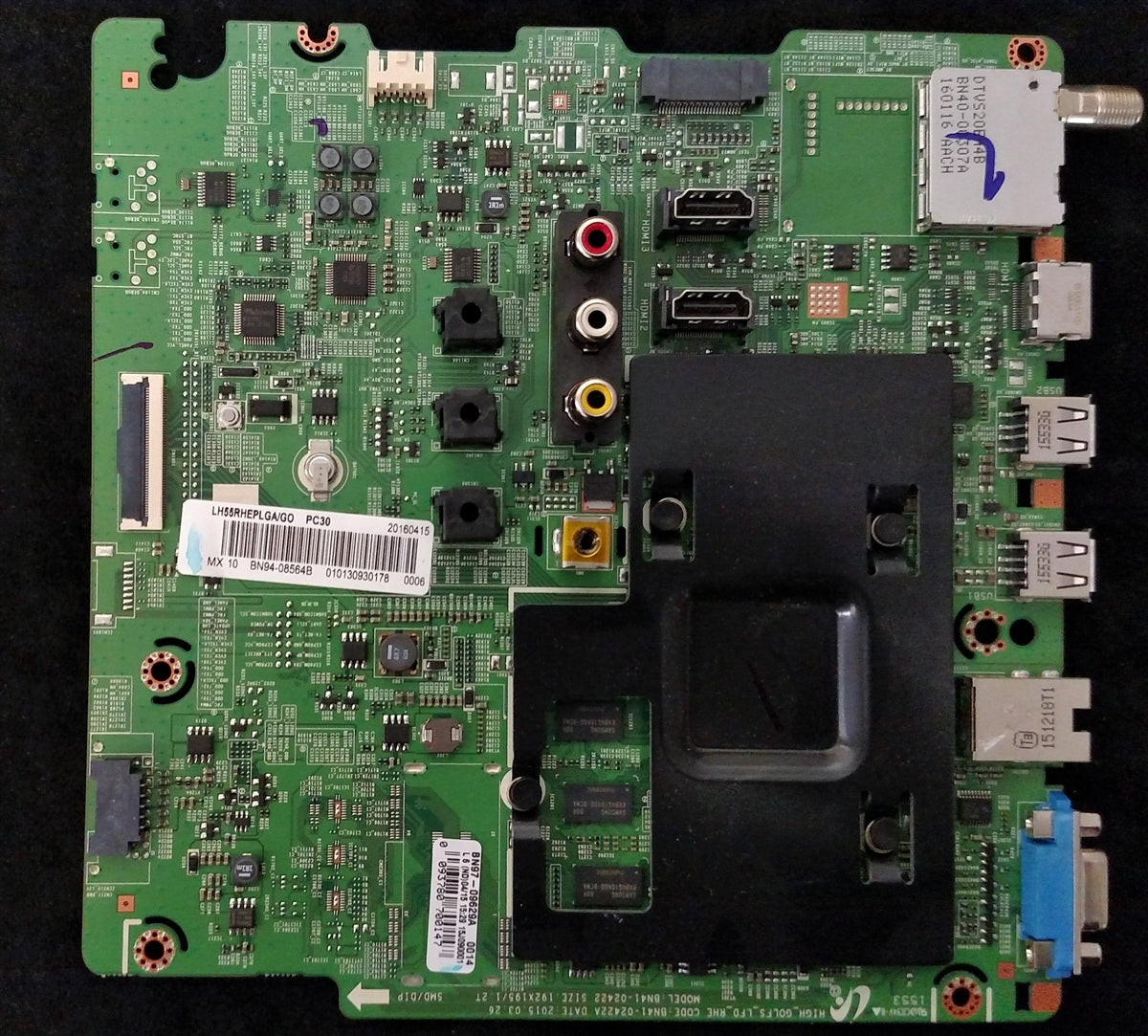 BN94-08564B Samsung Main Board, BN97-09629H, BN41-02422A, LH55RHEPLGA/GO, LH55RHEPLGA/GO A403, LH55RHEPLGA/GO MH01