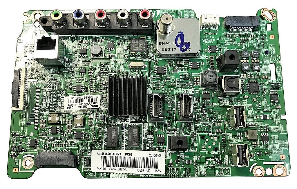 BN94-08744J Samsung Main Board, BN97-09756Z, BN41-02245A, UN55J6200AFXZA, UN55J6200AFXZC