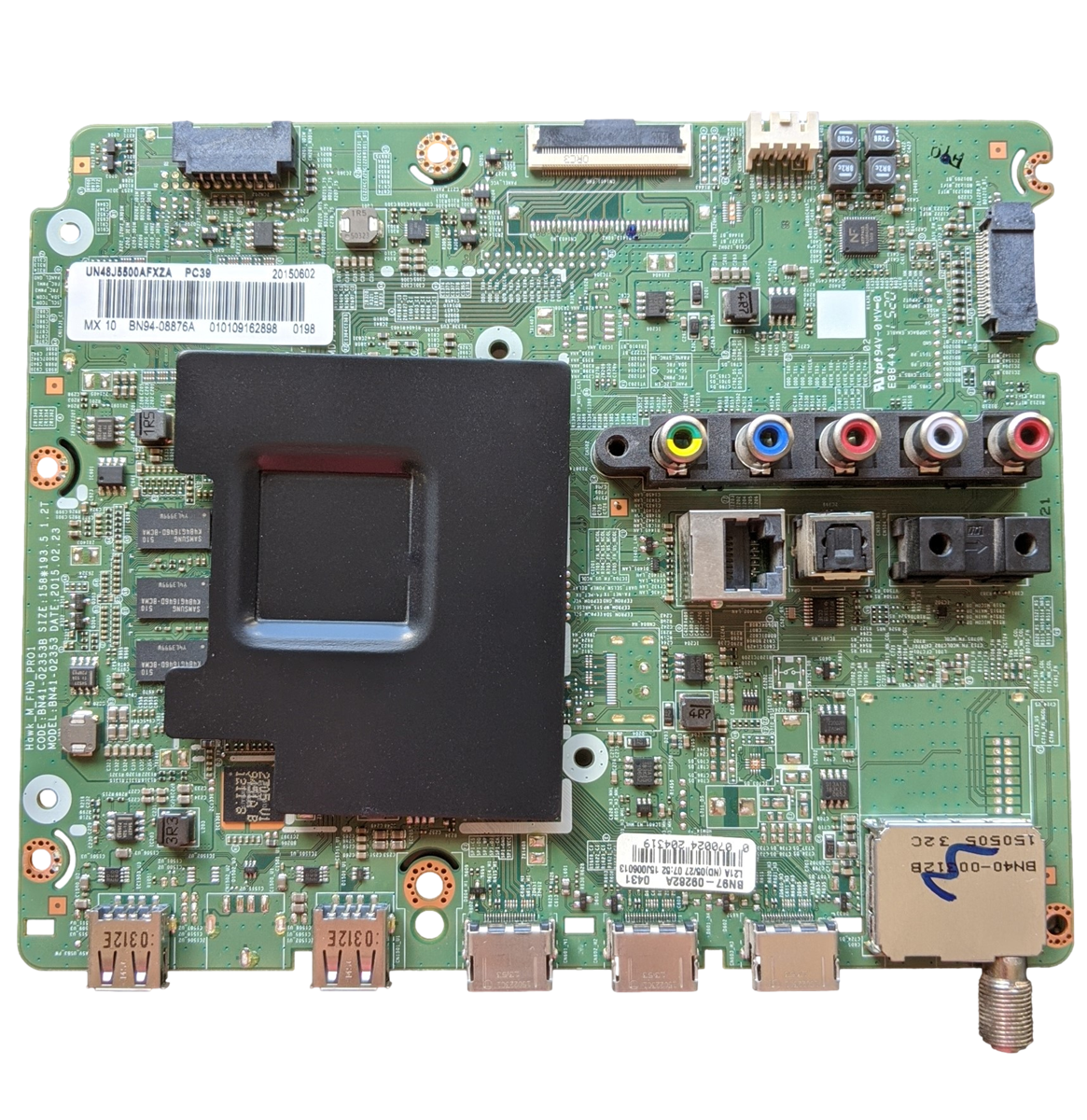 BN94-08876A Samsung Main Board, BN97-09282A, BN41-02353B, UN48J5500AFXZA